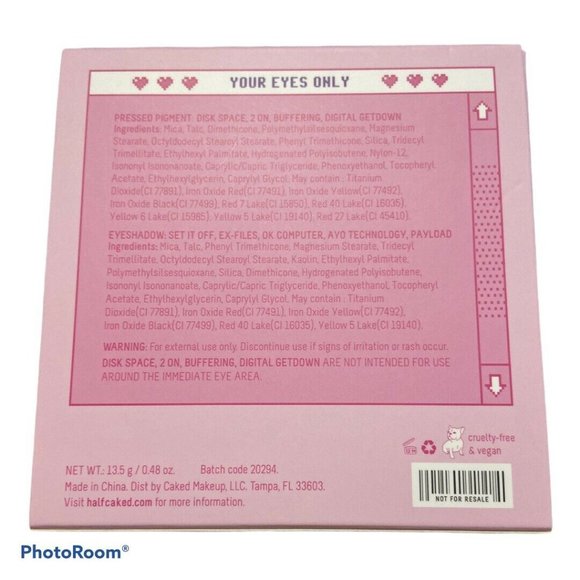 Half Caked, Your Eyes Only palette, brand new - Picture 3 of 3